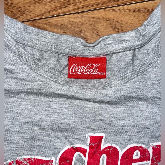 COCA-COLA “cherry coke” grey crop top - Picture 2 of 4